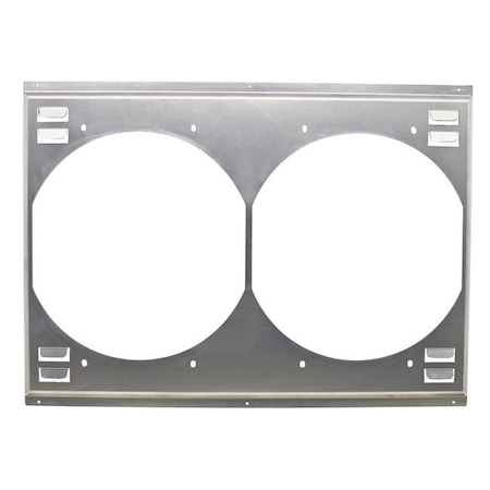 Cfr Performance CFR Performance HZ-1009-31B-L 25.56 x 18.63 in. Aluminum EMC Louvered Fan Shroud Dual for 31 x 19 in. Radiators - Natural HZ-1009-31B-L